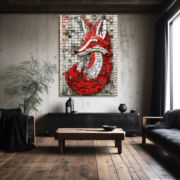 Modern Mosaic Fox Art | MusaArtGallery™