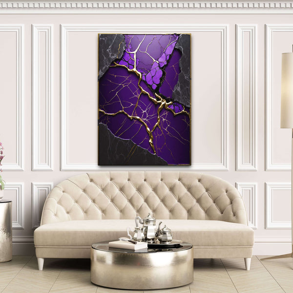 Modern Purple Abstract Art | MusaArtGallery™ 