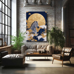 Modern Zebra Canvas