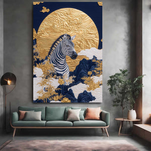 Modern Zebra Canvas