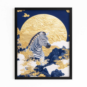 Modern Zebra Canvas
