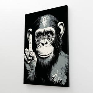 Monkey Art Black and White | MusaArtGallery™