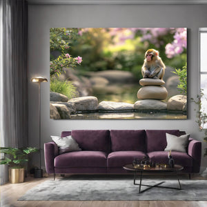 Monkey Art Floral