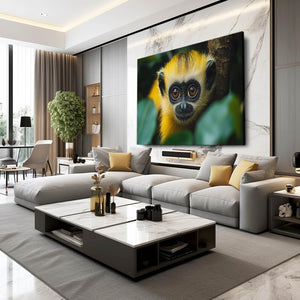 Monkey Art Yellow