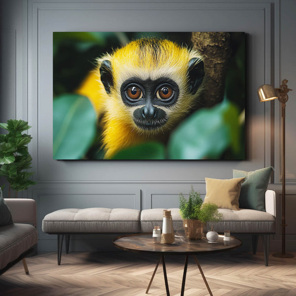 Monkey Art Yellow
