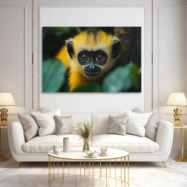 Monkey Art Yellow
