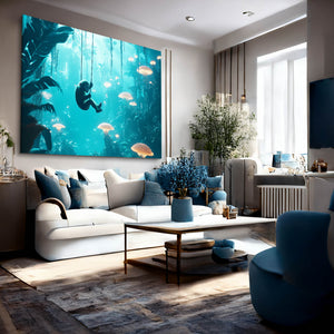 Monkey Artwork Blue