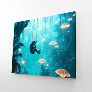 Monkey Artwork Blue
