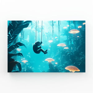 Monkey Artwork Blue