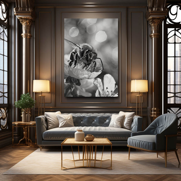 Monochrome Bee Art | MusaArtGallery™