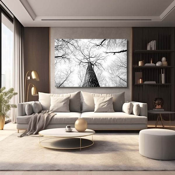 Monochrome Elegance Tree Art | MusaArtGallery™