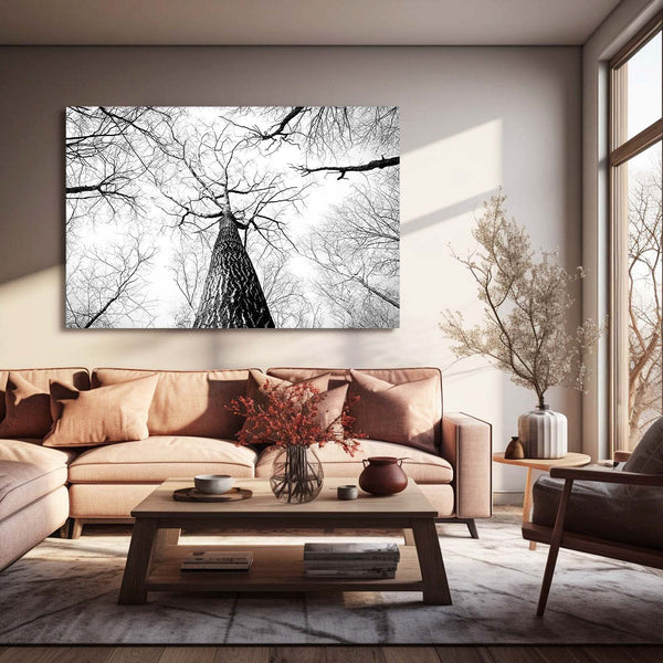 Monochrome Elegance Tree Art | MusaArtGallery™