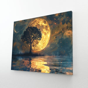 Moon and Tree Art | MusaArtGallery™