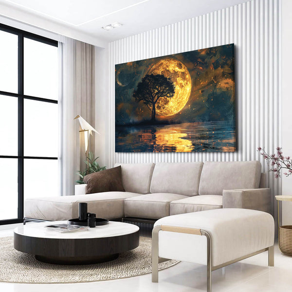 Moon and Tree Art | MusaArtGallery™