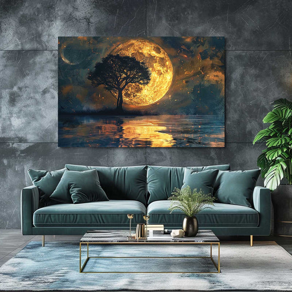 Moon and Tree Art | MusaArtGallery™