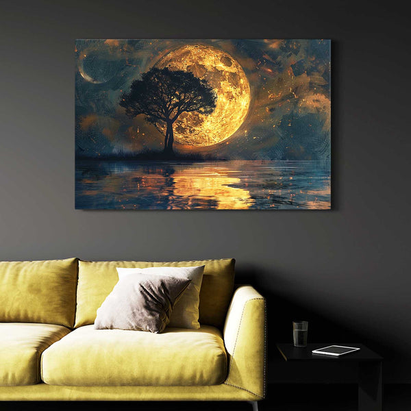 Moon and Tree Art | MusaArtGallery™