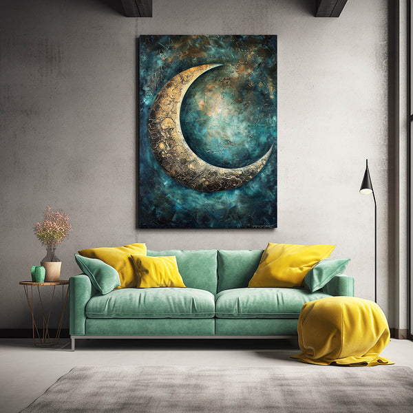 Moon Art Decor Canvas | MusaArtGallery™