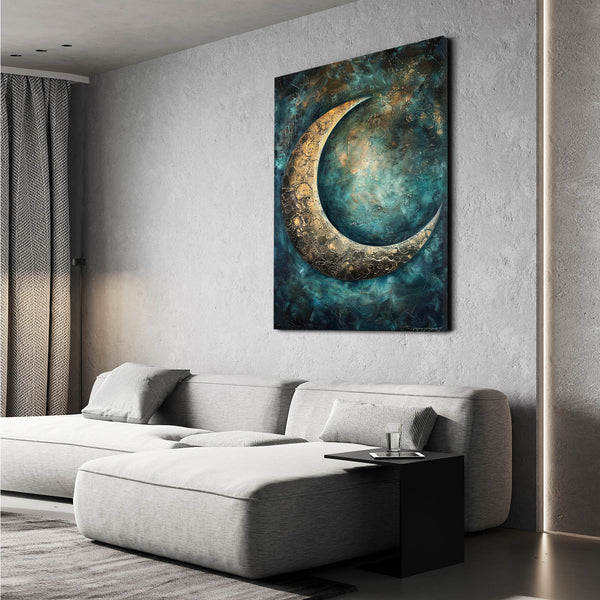 Moon Art Decor Canvas | MusaArtGallery™