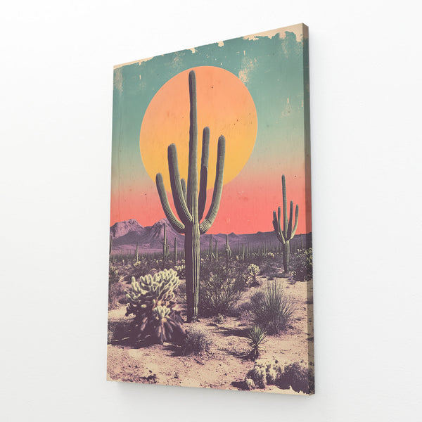 Moon Cactus Art Print