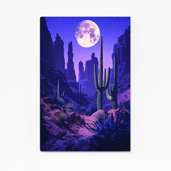Moon Cactus Art