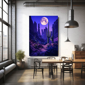 Moon Cactus Art
