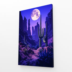 Moon Cactus Art