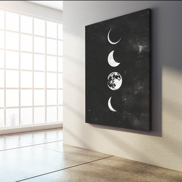 Moon Circles Canvas Wall Art  | MusaArtGallery™