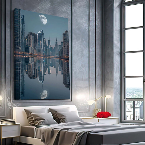 Moon City Resolution Art  | MusaArtGallery™