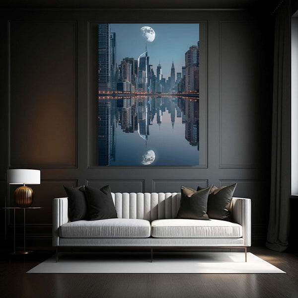 Moon City Resolution Art  | MusaArtGallery™