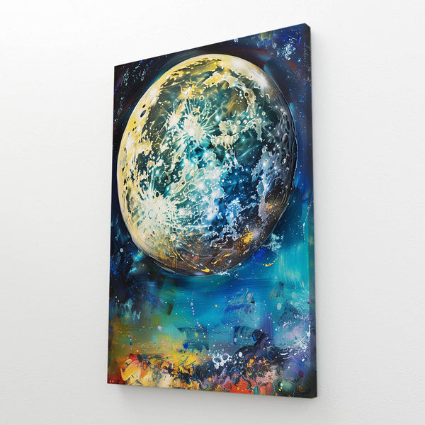  Moon Galaxy Canvas Art  | MusaArtGallery™