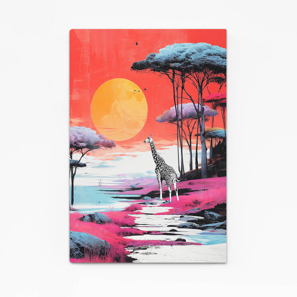 Moon Giraffe Wall Decor