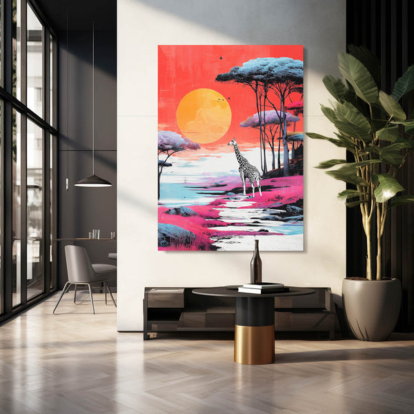 Moon Giraffe Wall Decor