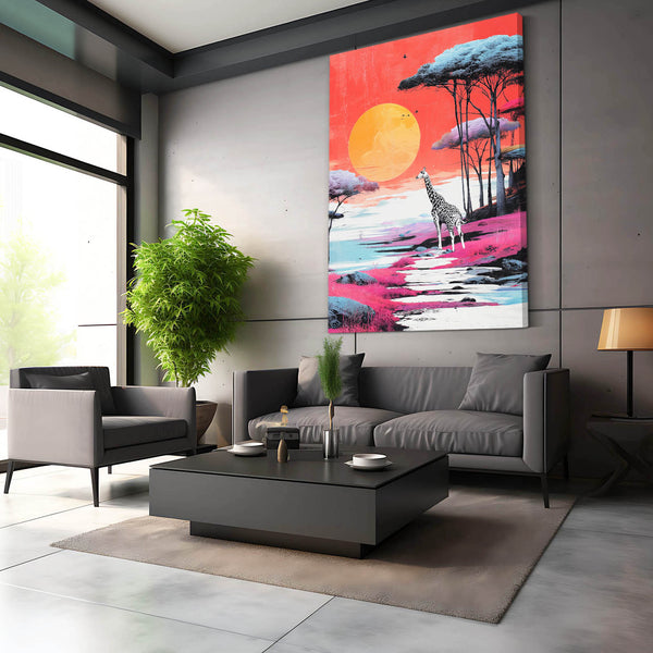 Moon Giraffe Wall Decor