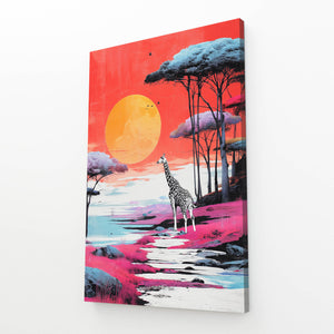 Moon Giraffe Wall Decor