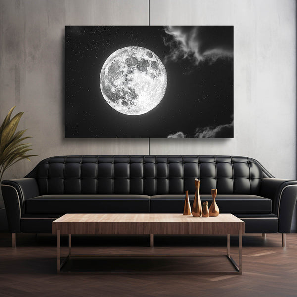 Moon In Sky Wall Art | MusaArtGallery™