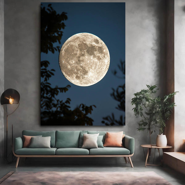  Moon Night Canvas Art  | MusaArtGallery™