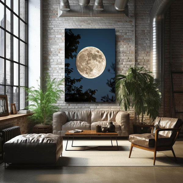  Moon Night Canvas Art  | MusaArtGallery™