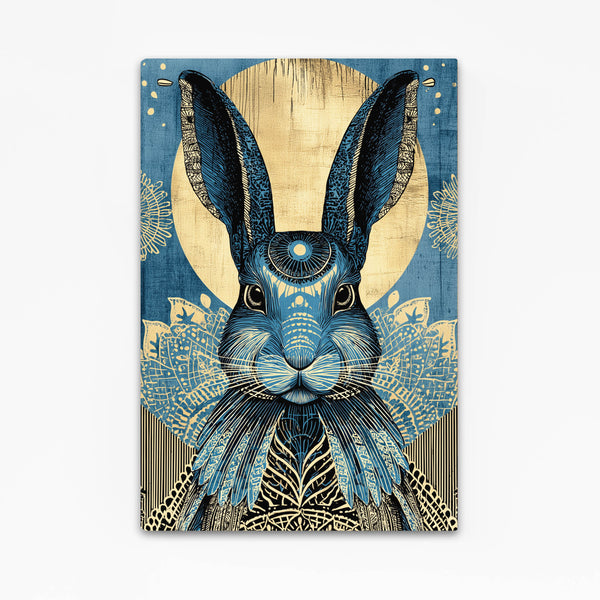Moon Rabbit Canvas Wall Art