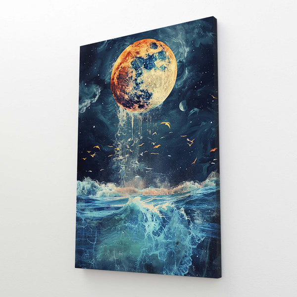  Moon Reflection On Lake Art | MusaArtGallery™