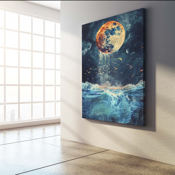  Moon Reflection On Lake Art | MusaArtGallery™