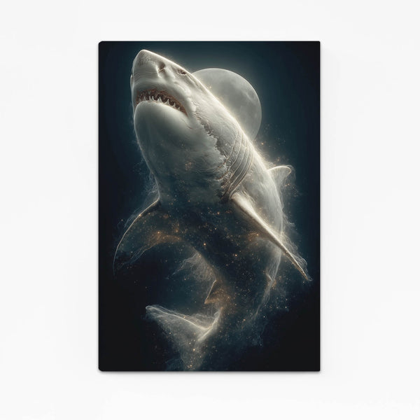 Moon Shark Art