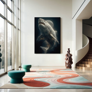 Moon Shark Art