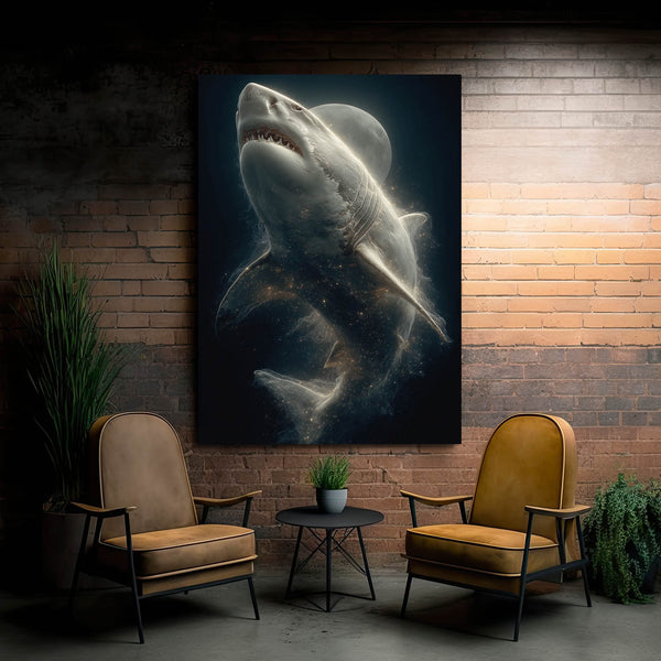 Moon Shark Art