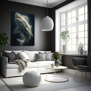Moon Shark Art