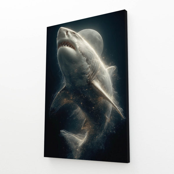 Moon Shark Art