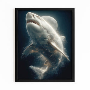 Moon Shark Art