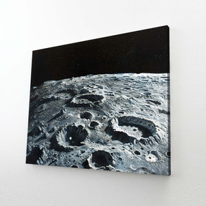  Moon Surface Canvas Art  | MusaArtGallery™