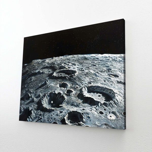  Moon Surface Canvas Art  | MusaArtGallery™