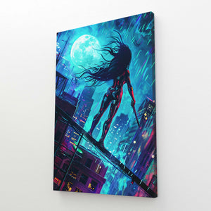  Moon Warrior Canvas Art  | MusaArtGallery™