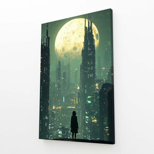 Moonlight City Cyberpunk Art | MusaArtGallery™